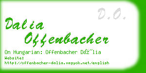 dalia offenbacher business card